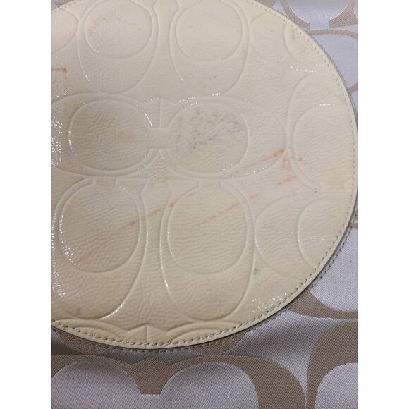 Set of 2 COACH Laura Signature L Logo Black Beige Canvas Shoulder Bag Tote - Picture 5 of 12